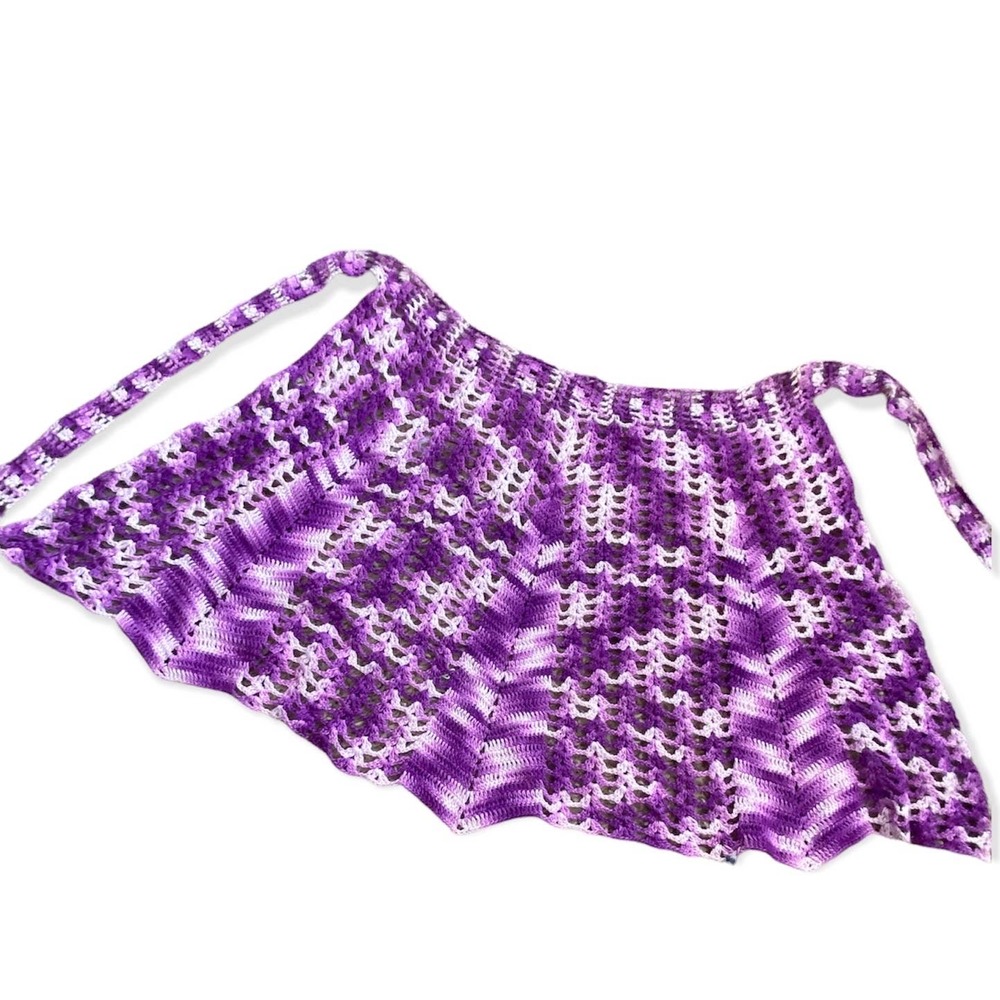 Crocheted Chevron Apron